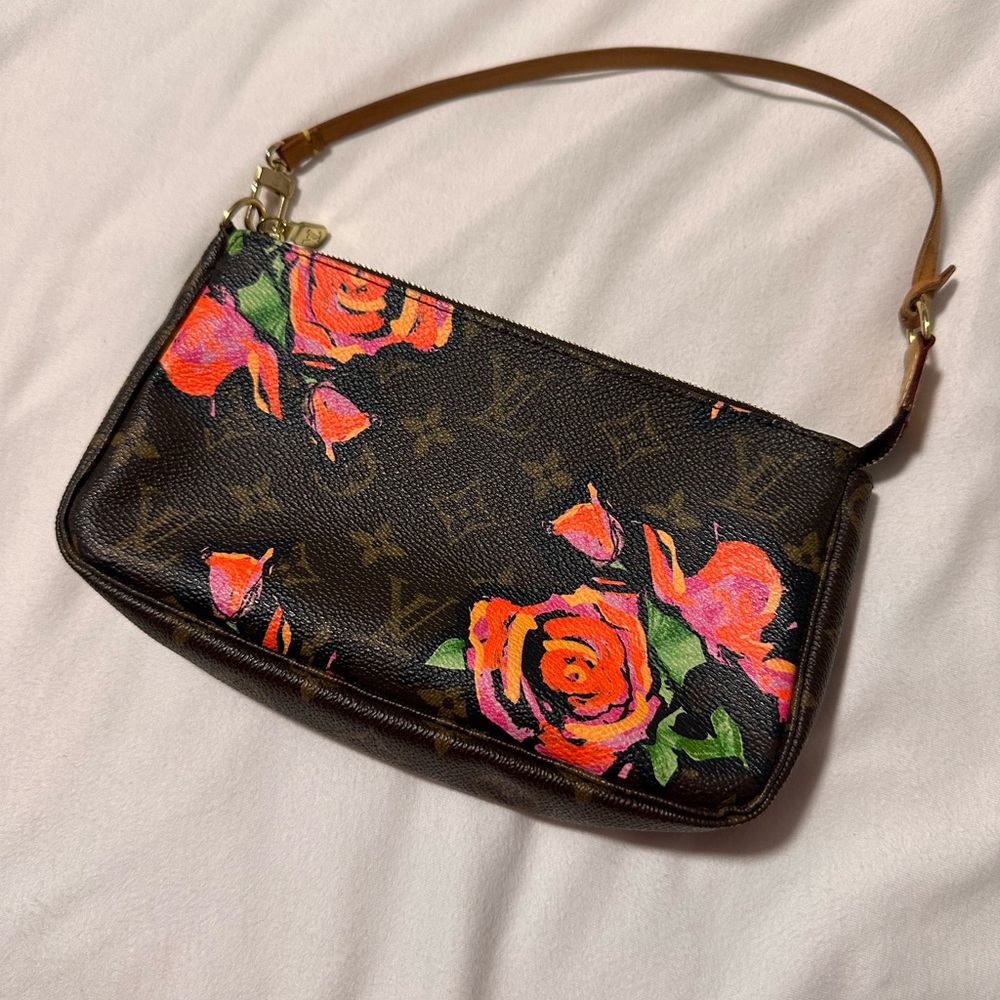 LV x Stephen Sprouse Monogram Roses Pochette Accessories
